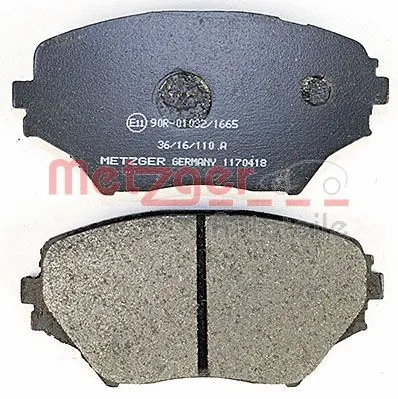 1170418 METZGER Комплект тормозных колодок, дисковый тормоз (фото 2)