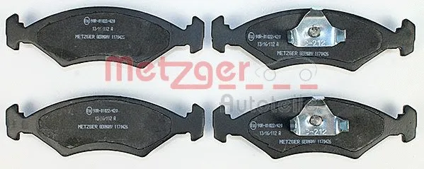 1170426 METZGER Комплект тормозных колодок, дисковый тормоз (фото 1)
