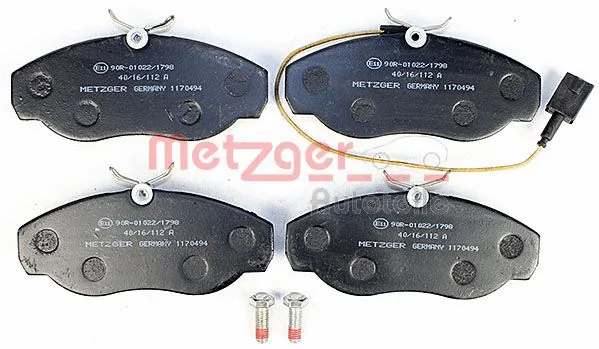 1170494 METZGER Комплект тормозных колодок, дисковый тормоз (фото 1)