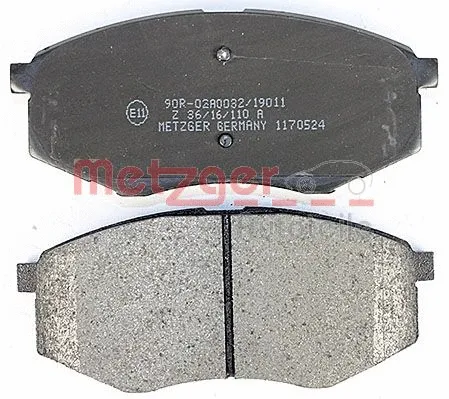 1170524 METZGER Комплект тормозных колодок, дисковый тормоз (фото 3)