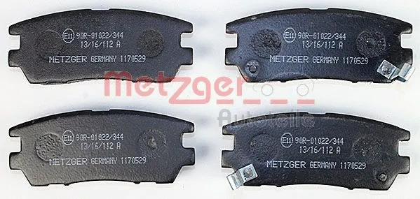 1170529 METZGER Комплект тормозных колодок, дисковый тормоз (фото 1)