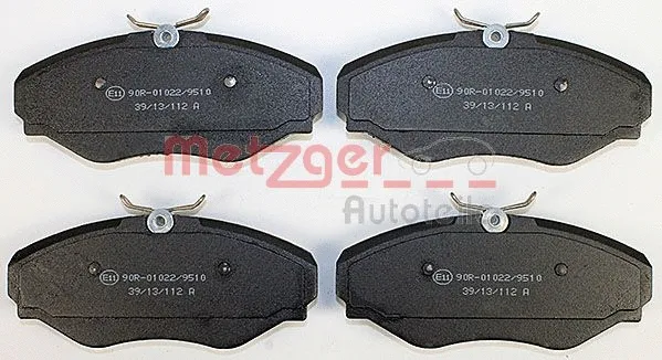 1170537 METZGER Комплект тормозных колодок, дисковый тормоз (фото 1)