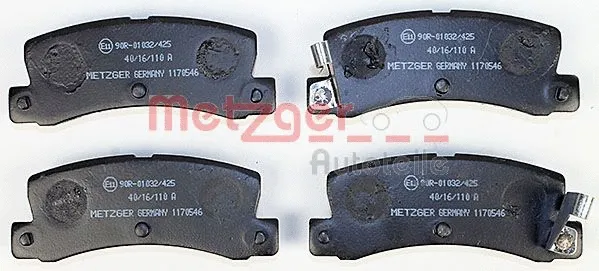 1170546 METZGER Комплект тормозных колодок, дисковый тормоз (фото 1)