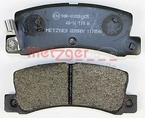 1170546 METZGER Комплект тормозных колодок, дисковый тормоз (фото 2)