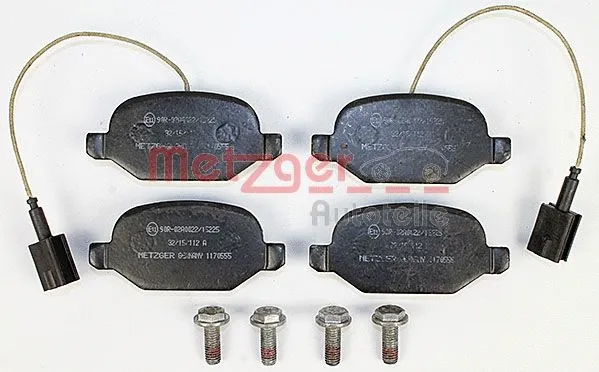 1170555 METZGER Комплект тормозных колодок, дисковый тормоз (фото 1)