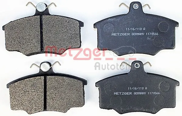 1170566 METZGER Комплект тормозных колодок, дисковый тормоз (фото 1)