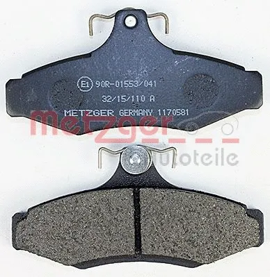1170581 METZGER Комплект тормозных колодок, дисковый тормоз (фото 2)