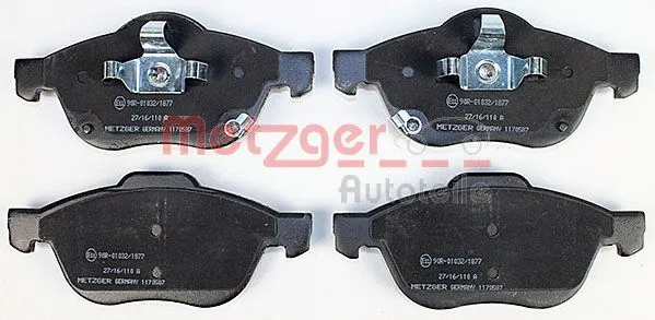 1170587 METZGER Комплект тормозных колодок, дисковый тормоз (фото 1)