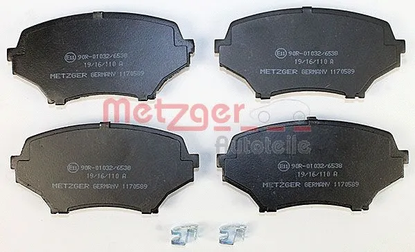 1170589 METZGER Комплект тормозных колодок, дисковый тормоз (фото 1)