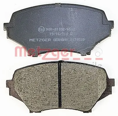 1170589 METZGER Комплект тормозных колодок, дисковый тормоз (фото 2)