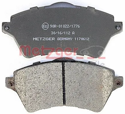 1170612 METZGER Комплект тормозных колодок, дисковый тормоз (фото 2)