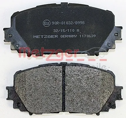 1170639 METZGER Комплект тормозных колодок, дисковый тормоз (фото 2)