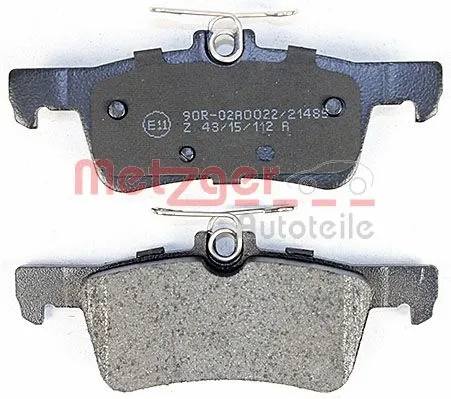 1170810 METZGER Комплект тормозных колодок, дисковый тормоз (фото 2)