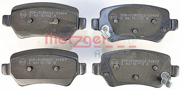 1170812 METZGER Комплект тормозных колодок, дисковый тормоз (фото 1)