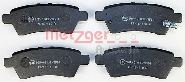 1170825 METZGER Комплект тормозных колодок, дисковый тормоз (фото 1)