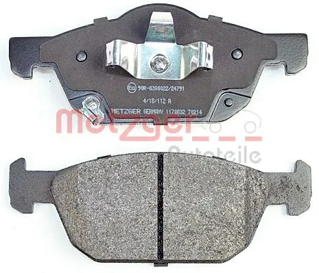 1170832 METZGER Комплект тормозных колодок, дисковый тормоз (фото 2)