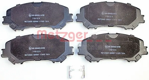 1170835 METZGER Комплект тормозных колодок, дисковый тормоз (фото 1)