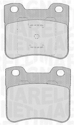 363916060166 MAGNETI MARELLI Комплект тормозных колодок, дисковый тормоз (фото 1)