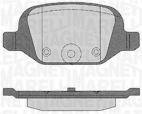 363916060216 MAGNETI MARELLI Комплект тормозных колодок, дисковый тормоз (фото 1)