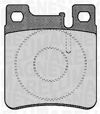 363916060303 MAGNETI MARELLI Комплект тормозных колодок, дисковый тормоз (фото 1)