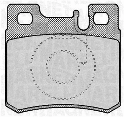 363916060307 MAGNETI MARELLI Комплект тормозных колодок, дисковый тормоз (фото 1)