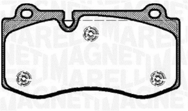 363916060317 MAGNETI MARELLI Комплект тормозных колодок, дисковый тормоз (фото 1)