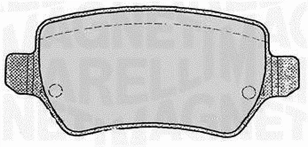 363916060358 MAGNETI MARELLI Комплект тормозных колодок, дисковый тормоз (фото 1)