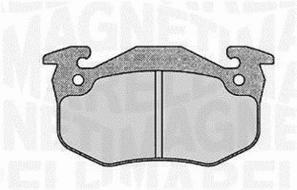 363916060385 MAGNETI MARELLI Комплект тормозных колодок, дисковый тормоз (фото 1)