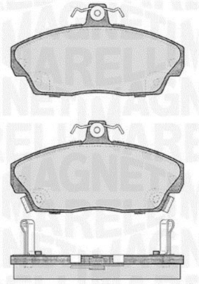 363916060484 MAGNETI MARELLI Комплект тормозных колодок, дисковый тормоз (фото 1)