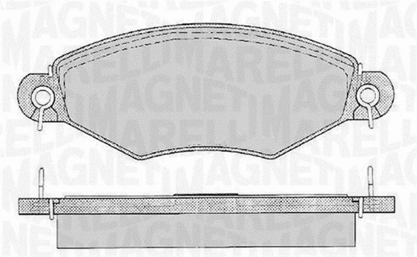 363916060512 MAGNETI MARELLI Комплект тормозных колодок, дисковый тормоз (фото 1)