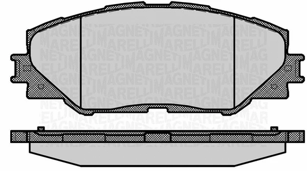 363916060632 MAGNETI MARELLI Комплект тормозных колодок, дисковый тормоз (фото 1)