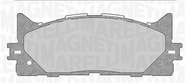 363916060641 MAGNETI MARELLI Комплект тормозных колодок, дисковый тормоз (фото 1)