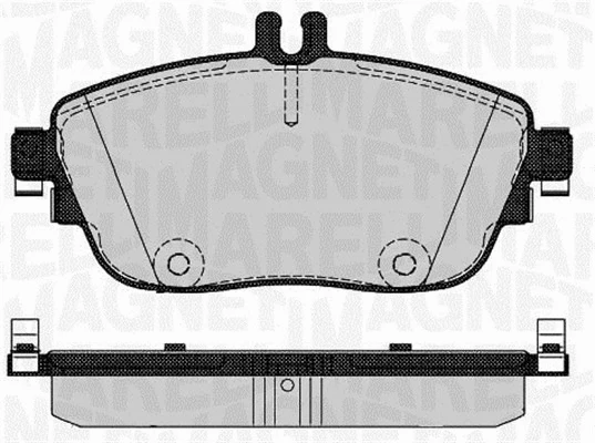 363916060734 MAGNETI MARELLI Комплект тормозных колодок, дисковый тормоз (фото 1)