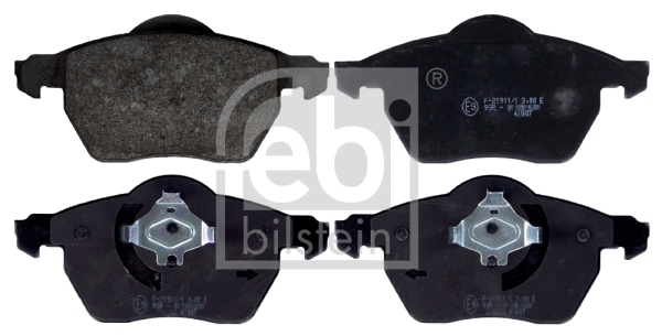 116213 FEBI Комплект тормозных колодок, дисковый тормоз (фото 1)