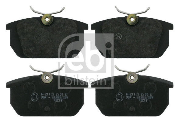 16171 FEBI Комплект тормозных колодок, дисковый тормоз (фото 1)