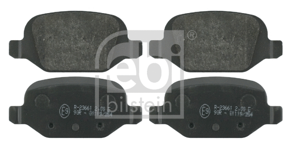 16370 FEBI Комплект тормозных колодок, дисковый тормоз (фото 1)