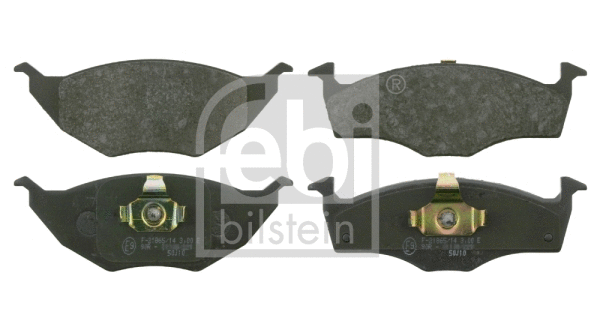 16530 FEBI Комплект тормозных колодок, дисковый тормоз (фото 1)