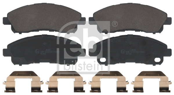 16948 FEBI Комплект тормозных колодок, дисковый тормоз (фото 1)