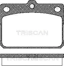 8110 10009 TRISCAN Комплект тормозных колодок, дисковый тормоз (фото 1)