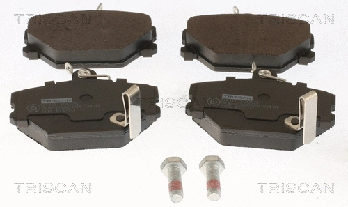 8110 10025 TRISCAN Комплект тормозных колодок, дисковый тормоз (фото 1)