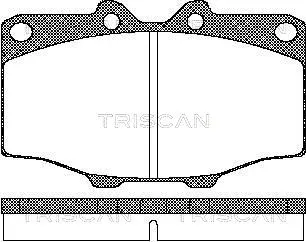 8110 10034 TRISCAN Комплект тормозных колодок, дисковый тормоз (фото 1)