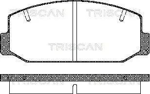 8110 10050 TRISCAN Комплект тормозных колодок, дисковый тормоз (фото 1)