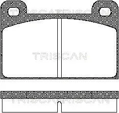 8110 10111 TRISCAN Комплект тормозных колодок, дисковый тормоз (фото 1)