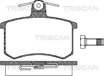 8110 10116 TRISCAN Комплект тормозных колодок, дисковый тормоз (фото 1)