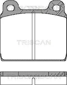 8110 10203 TRISCAN Комплект тормозных колодок, дисковый тормоз (фото 1)