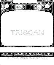 8110 10424 TRISCAN Комплект тормозных колодок, дисковый тормоз (фото 1)