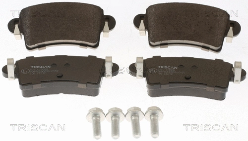8110 10528 TRISCAN Комплект тормозных колодок, дисковый тормоз (фото 1)