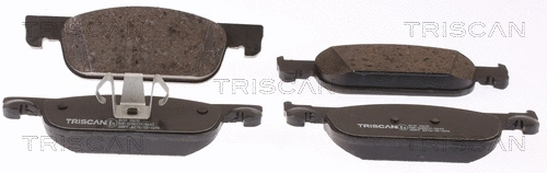 8110 10610 TRISCAN Комплект тормозных колодок, дисковый тормоз (фото 1)