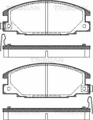 8110 10913 TRISCAN Комплект тормозных колодок, дисковый тормоз (фото 1)