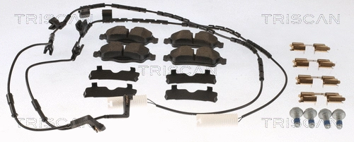 8110 11069 TRISCAN Комплект тормозных колодок, дисковый тормоз (фото 1)